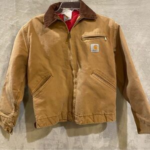 Carhartt Brown Jacket with Red Lining